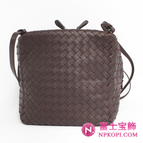 Bottega Veneta/ボッテガ・ヴェネタ  ラムスキン ショルダーバッグ ダークブラウン 255693V00162072